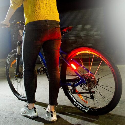 ضوء خلفي للدراجة قابل لإعادة الشحن عبر USB - إضاءة خلفية LED فائقة السطوع للدراجة مع ضوء خلفي أحمر قوي لمصباح أمان ركوب الدراجات - مقاوم للماء in Kuwait