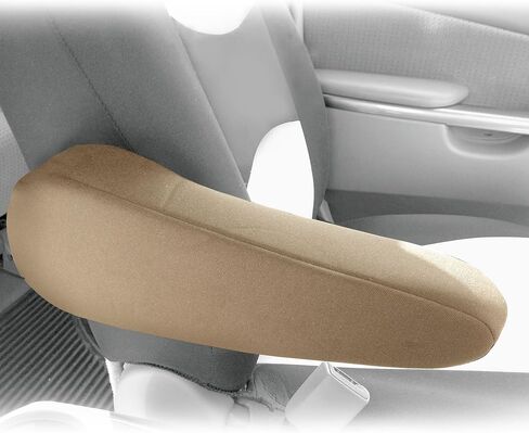 TLH Flat Cloth Fabric Armrest Covers One Pair, Black Color in Saudi Arabia