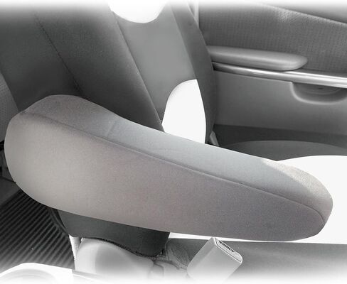 TLH Flat Cloth Fabric Armrest Covers One Pair, Black Color in Saudi Arabia
