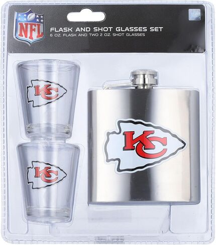 Kansas City Chiefs Flask And Shot Glass Set in Saudi Arabia