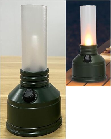 ضوء لهب LED USB قابل لإعادة الشحن، شعلة لهب تأثير ضوء النار، مصابيح داخلية، مدفأة، ضوء رومانسي للمنزل، الحفلات، التخييم، البار، المطاعم، حفلات الزفاف (أخضر) in Kuwait