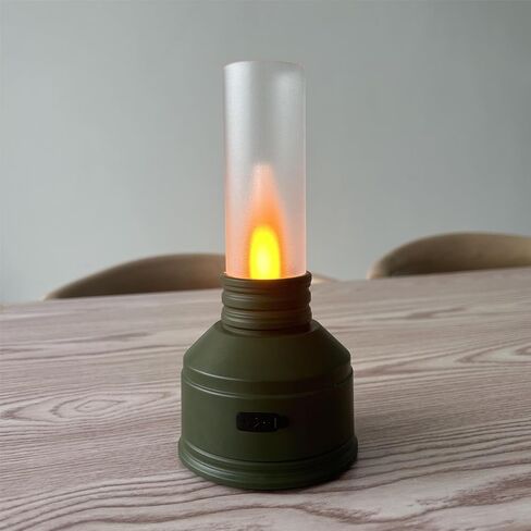 ضوء لهب LED USB قابل لإعادة الشحن، شعلة لهب تأثير ضوء النار، مصابيح داخلية، مدفأة، ضوء رومانسي للمنزل، الحفلات، التخييم، البار، المطاعم، حفلات الزفاف (أخضر) in Kuwait