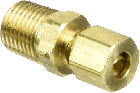 باركر هانفين 68C-4-4 تركيب ضغط موصل ذكر نحاسي، أنبوب ضغط 1/4 بوصة × خيط ذكر 1/4 بوصة in Kuwait