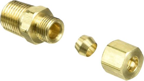 باركر هانفين 68C-4-4 تركيب ضغط موصل ذكر نحاسي، أنبوب ضغط 1/4 بوصة × خيط ذكر 1/4 بوصة in Kuwait