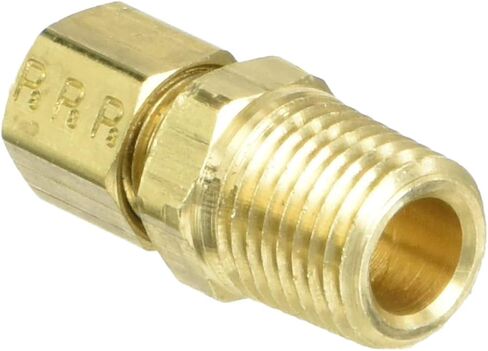 باركر هانفين 68C-4-4 تركيب ضغط موصل ذكر نحاسي، أنبوب ضغط 1/4 بوصة × خيط ذكر 1/4 بوصة in Kuwait