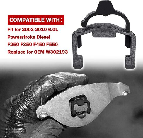 مشبك تثبيت ذراع الروك W302193 متوافق مع محركات الديزل Ford F250 F350 F450 F550 2003-2010 6.0L - مجموعة من 16 قطعة in Kuwait