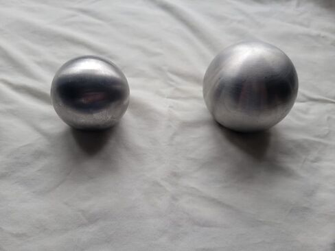 Pure Tungsten Ball Sphere from Hamilton Tungsten. Highest Density Metal for Gift Science Lab Executive Office Engineer Engineering Chemistry Physics Geology Classroom 2kg(4.4 lbs), 58mm(2.3") in Saudi Arabia