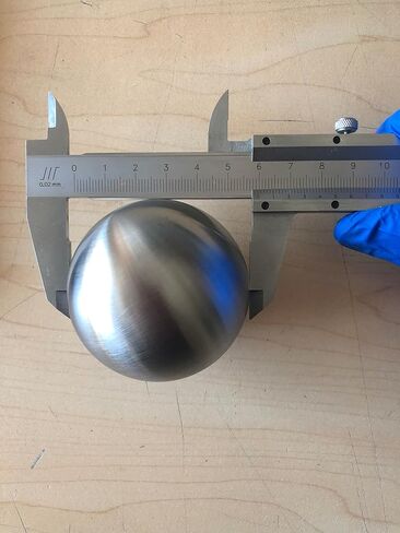 Pure Tungsten Ball Sphere from Hamilton Tungsten. Highest Density Metal for Gift Science Lab Executive Office Engineer Engineering Chemistry Physics Geology Classroom 2kg(4.4 lbs), 58mm(2.3") in Saudi Arabia