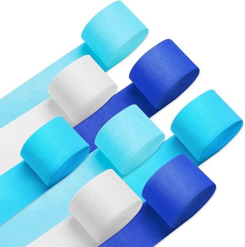PIGETALE Crepe Paper Streamers, 8 Pastel Rolls, 656ft Party Decor in Kuwait