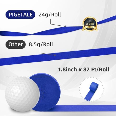 PIGETALE Crepe Paper Streamers, 8 Pastel Rolls, 656ft Party Decor in Kuwait