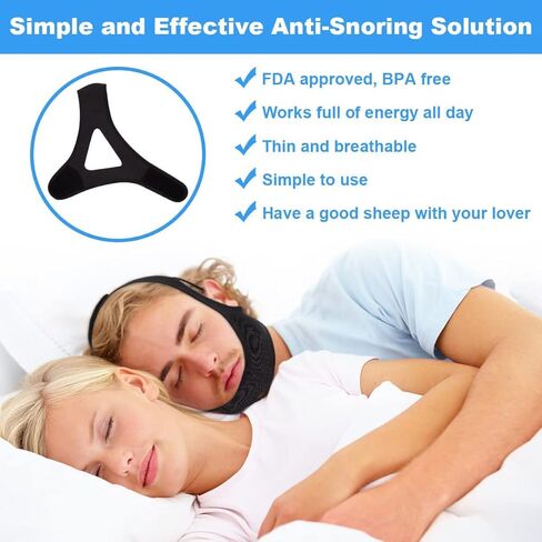 Snoring Chin Strap Chin Strap for snoring by KELIHAWK Anti Snoring Chin Strap Sleep Devices Snore Sleep aid Sleep Aid Device Snoring Solution Stop Snoring for Men &Women Have A Best Night in Kuwait
