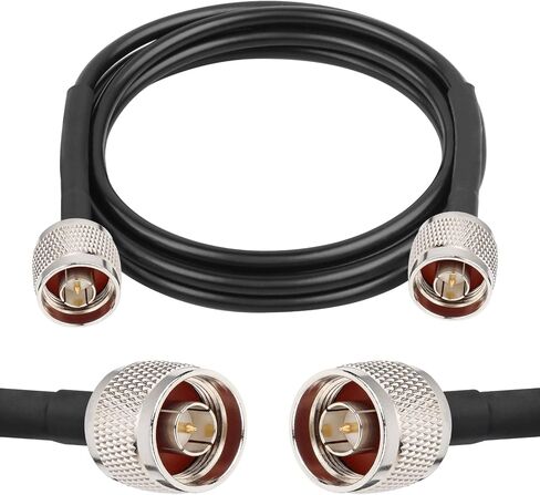 XRDS -RF N Male to N Male Coax Cable 25FT، النوع N RG58 50 Ohm Extension، النحاس النقي in Kuwait