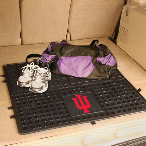 FANMATS 12260 NCAA Indiana Hooisers Back Row Utility Car Mats - 2 Piece Set, 14in. x 17in., All Weather Protection, Universal Fit, Deep Resevoir Design, Molded Team Logo in Saudi Arabia