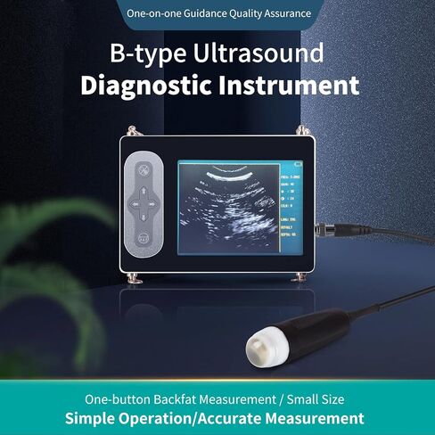 ماسح ضوئي بالموجات فوق الصوتية البيطرية للبقر، مع مسبار قطاع ميكانيكي مقاوم للماء 3.5 ميجا هرتز للكلاب والقطط والأغنام والخيول، وشاشة عرض LCD ملونة مقاومة للماء مقاس 5.6 بوصة in Kuwait