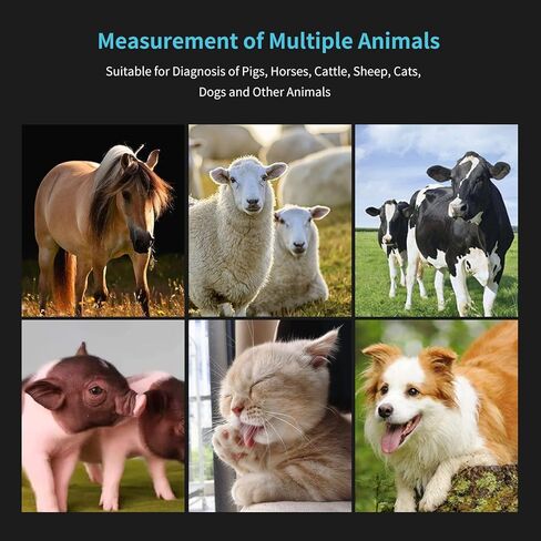 ماسح ضوئي بالموجات فوق الصوتية البيطرية للبقر، مع مسبار قطاع ميكانيكي مقاوم للماء 3.5 ميجا هرتز للكلاب والقطط والأغنام والخيول، وشاشة عرض LCD ملونة مقاومة للماء مقاس 5.6 بوصة in Kuwait