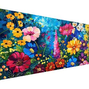 Ekuxom 5D Large Diamond Painting Kits, Aurora Large Diamond Art Kits for Adults, DIY Glow Dimand Art Paintings Aurora Full Drill Northern Lights Gem Art Home Wall Decor 27.6x15.8in in Kuwait