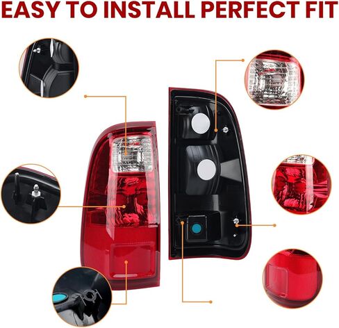 Tail Light Rear Lamp For Ford F250 F350 2008 2009 2010 2011 2012 2013 2014 2015 2016 FO2801208 Without Bulb (Right Passenger Side) in Kuwait