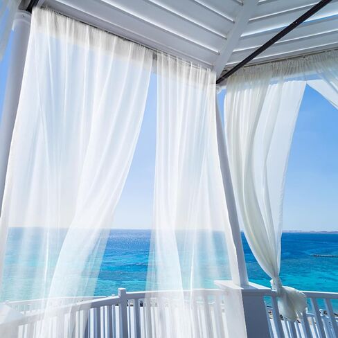 4 Panels Mosquito Netting for Patio, W118 x L98 Inches Garden Mesh Netting Outdoor Sheer Tulle Curtains in Saudi Arabia