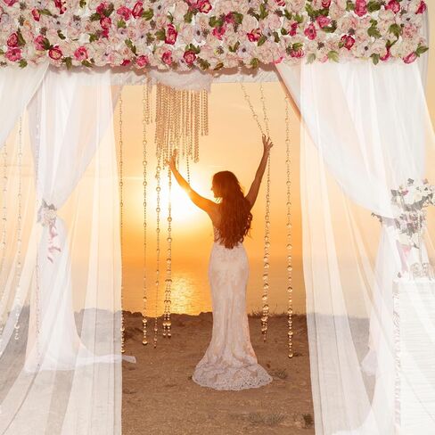4 Panels Mosquito Netting for Patio, W118 x L98 Inches Garden Mesh Netting Outdoor Sheer Tulle Curtains in Saudi Arabia
