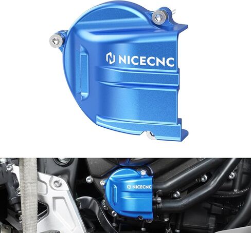 NiceCnc Aluminium Pump Pump Cover Cover Pump Shield Casing متوافق مع Yamaha Tenere 700/XTZ 700 2019-2024 ، Tenere 700 Rally Edition 2020-2024 ، FZ07 2015-2017 ، XSR700 2018-2023 ، CNC ، Blue ، Blue in Saudi Arabia