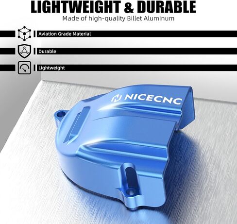 NiceCnc Aluminium Pump Pump Cover Cover Pump Shield Casing متوافق مع Yamaha Tenere 700/XTZ 700 2019-2024 ، Tenere 700 Rally Edition 2020-2024 ، FZ07 2015-2017 ، XSR700 2018-2023 ، CNC ، Blue ، Blue in Saudi Arabia
