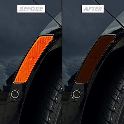 PreCut Vinyl Smoke Tint for 2020-2022 Cadillac CT5 Sidemarker (3. Sidemarker, 20% Dark Smoke) in Saudi Arabia