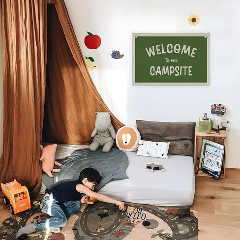 Vintage Welcome Sign for Classroom,Welcome Sign for Front Door, So Glad You're Here Linen Canvas Banner, Teacher Must Haves Wall Hanging,Back To School Preschool Decor,20x30 in Saudi Arabia