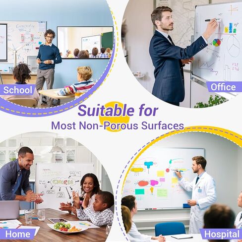 Dry Erase Markers, Chisel Tip Markers, Low Odor 40 Count 4 Colors Whiteboard Markers, White Board Markers Dry Erase for Classroom Must Haves, Teacher & Office Supplies in Kuwait