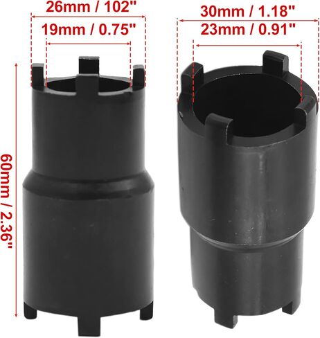 UXCELL 19MM 23MM 4 PIN MOTRACTECLE CLUCT LOCK NUT SPOCKER SOCKEN in Saudi Arabia