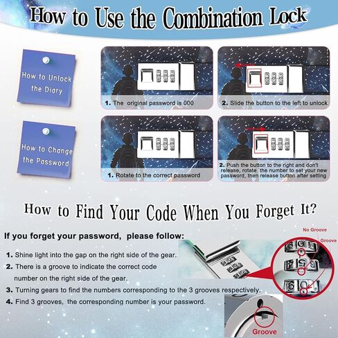 Diary with Lock for Boys Ages 8-12, Journal for Teen Boys 10-18, Birthday Gifts for Boys Adventure Travel Diary with Pen, Secret Diary Notebook Back to School Gifts for 10 11 12 13 14 15 Teenage Boy Men in Kuwait