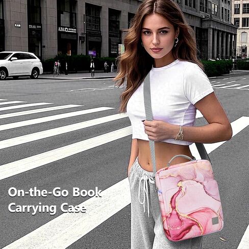 Book Sleeve with Zipper, Book Protector Pouch Book Pouch, Book Cover Book Carrying Case for Book Lovers - Ideal Book Accessory for Study Supplies Readers and Students, Night Blue in Saudi Arabia