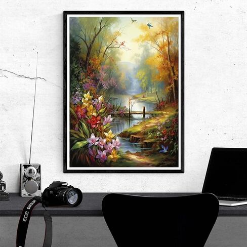 Kaliosy 5D Diamond Art Kits for Adults Beautiful Wolf by Number Kits, Diamond Painting Art Woman Animal DIY Full Drill Crystal Craft Cross Stitch Embroidery Decoration (12x16 inch) 30x40 cm in Kuwait