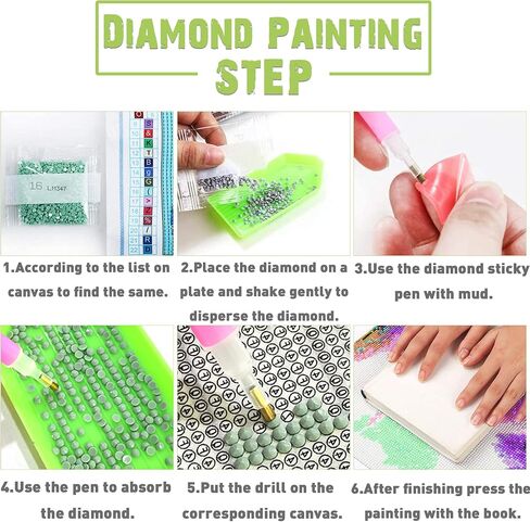 Kaliosy 5D Diamond Art Kits for Adults Beautiful Wolf by Number Kits, Diamond Painting Art Woman Animal DIY Full Drill Crystal Craft Cross Stitch Embroidery Decoration (12x16 inch) 30x40 cm in Kuwait