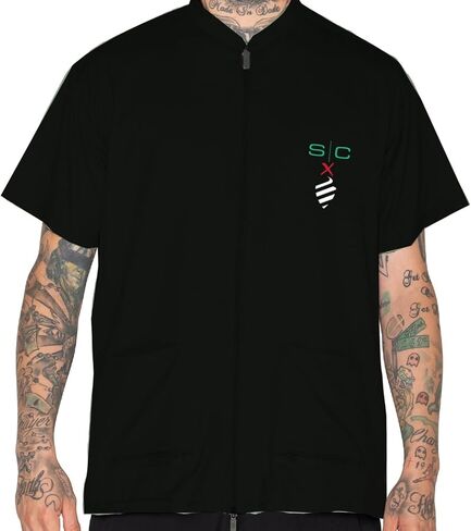 سترة Stylecraft S | C X Barber Stupy و Tee ذات الحجم المتضخم-طارد الشعر ، خفيفة الوزن للغاية ، من نسيج امتداد 4 اتجاهات مع ألواح شبكية تنفيس (S ، M ، L ، XL ، XXL) in Kuwait