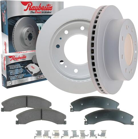 Raybestos E3K50016 Element3 بديلة بديلة منصات الفرامل الأمامية والدوارات لعام 2011-2019 شيفروليه سيلفرادو 2500 HD/3500 HD ، 2011-2019 GMC Sierra 2500 HD/3500 HD in Saudi Arabia