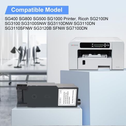 SG500 SG1000 تسامي خرطوشة حبر الحبر ترقية تتوافق مع طابعات Sawgrass Virtuoso SG500 SG1000 (1 أسود ، سماوي ، 1 أرجواني ، أصفر واحد ، 4 عبوات) in Kuwait