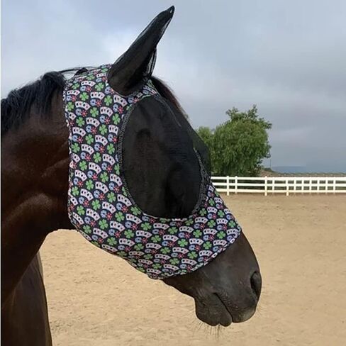 Profession's Choice Sports Medicine Products ، Inc. Professional's Pattern Comfort Fit Fly Mask Pokerface Pony in Kuwait