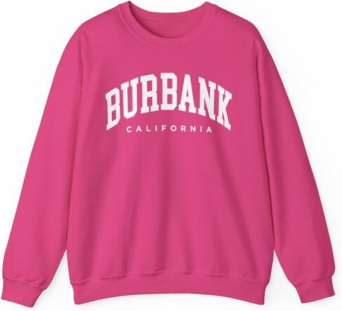 Burbank California Adult Unisex Crewneck Sweatshirt in Saudi Arabia