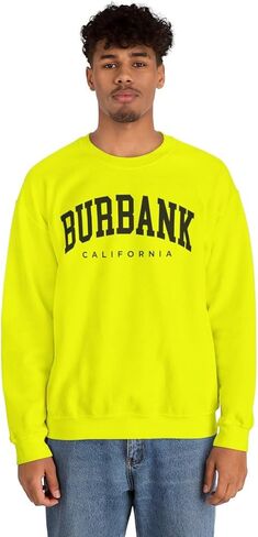 Burbank California Adult Unisex Crewneck Sweatshirt in Saudi Arabia