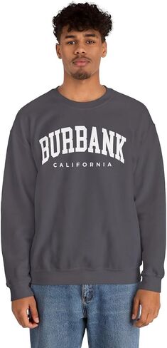 Burbank California Adult Unisex Crewneck Sweatshirt in Saudi Arabia