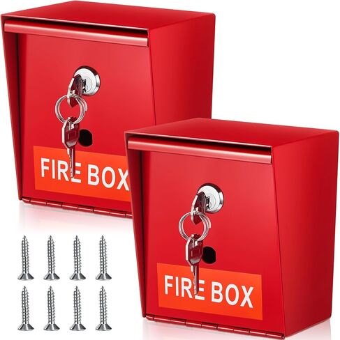Fire Box Fire Department Lock for Keys Weather Resistant Emergency Box with 2 Keys for Home in Kuwait