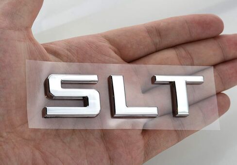 PCS SLT Emblem Embleming لعام 2014-2020 GMC Sierra GMC Yukon 1500HD 2500HD 3500HD (Chrome) in Kuwait