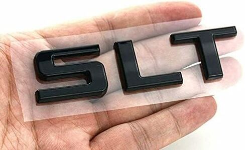 One Pcs SLT Emblem Replacement For 2014-2020 GMC Sierra GMC Yukon 1500HD 2500HD 3500HD (Chrome) in Saudi Arabia