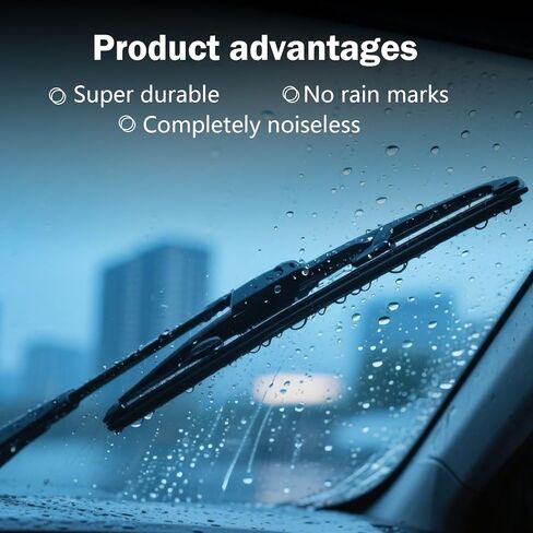 ممسحة خلفية ، الزجاج الأمامي الخلفي 180 درجة زاوية واسعة المسح إكسسوارات شفرة الصامت الصامت ، ملائمة مثالية الاستبدال الأصلي 5102882AA ، متوافق مع جيب جراند شيروكي (أسود) in Kuwait