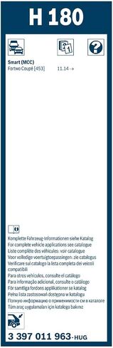 BOSCH H180 OE Specialty Rear Wiper Blade; 7" - Single in Saudi Arabia