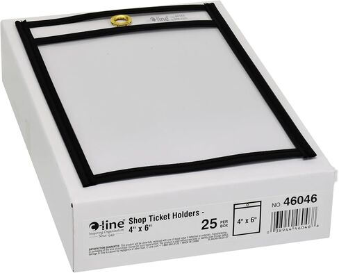 C-Line Stitched Shop Ticket Holders, Both Sides Clear, 12 x 15 Inches, 25 per Box (46125) in Kuwait