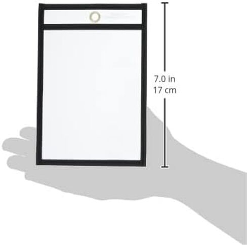 C-Line Stitched Shop Ticket Holders, Both Sides Clear, 12 x 15 Inches, 25 per Box (46125) in Kuwait