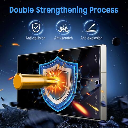 Uyiton Unbreak-Glass for Samsung Galaxy S23 Plus Privacy Screen Protecor in Kuwait