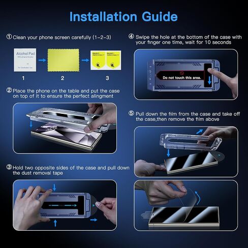 Uyiton Unbreak-Glass for Samsung Galaxy S23 Plus Privacy Screen Protecor in Kuwait
