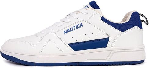 Nautica Men's Classic Low-Top Sneakers – Retro Lace-Up Casual Shoes for Tennis and Basketball-Inspired Style in Saudi Arabia